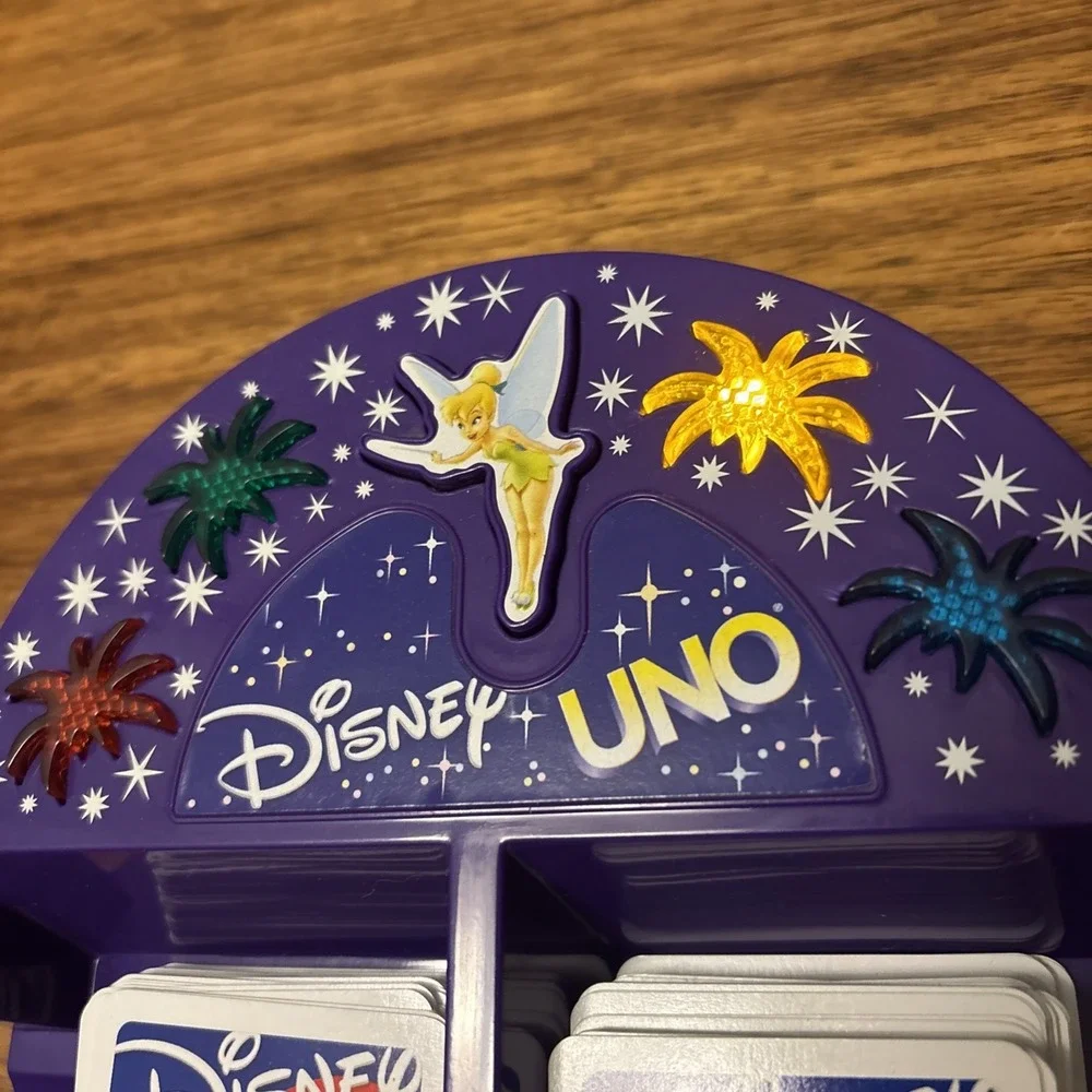 Mattel Disney Uno Game with Lights & Sound Tested/Working - 112 Original Cards